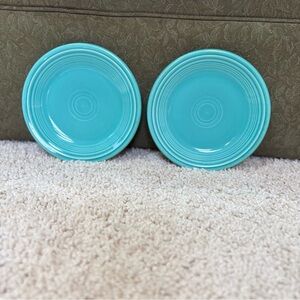 2 Fiestaware Salad Plates Turquoise